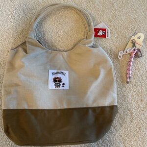 Tanned Hello Kitty Canvas Tote & Charm